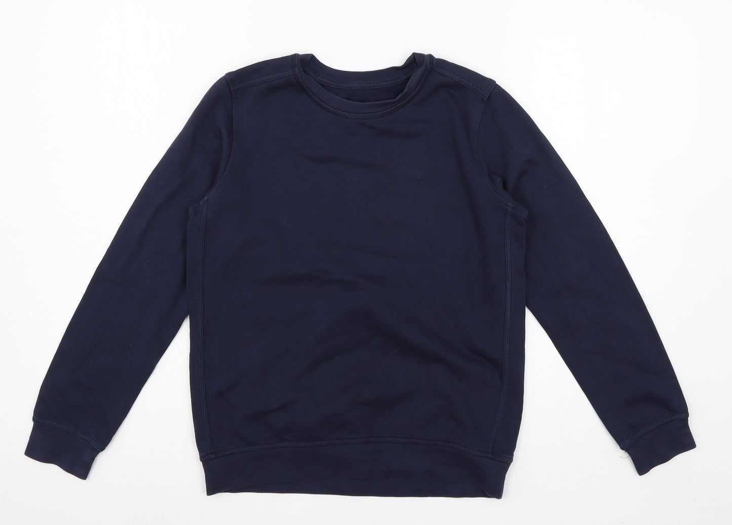 Marks and Spencer Boys Blue  Jersey Pullover Sweatshirt Size 11-12 Years