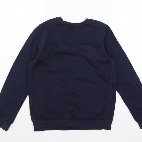 Marks and Spencer Boys Blue  Jersey Pullover Sweatshirt Size 11-12 Years
