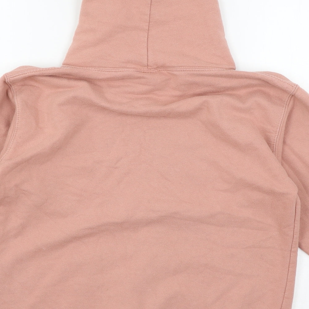 Just Hoods Girls Pink  Jersey Pullover Hoodie Size 12-13 Years
