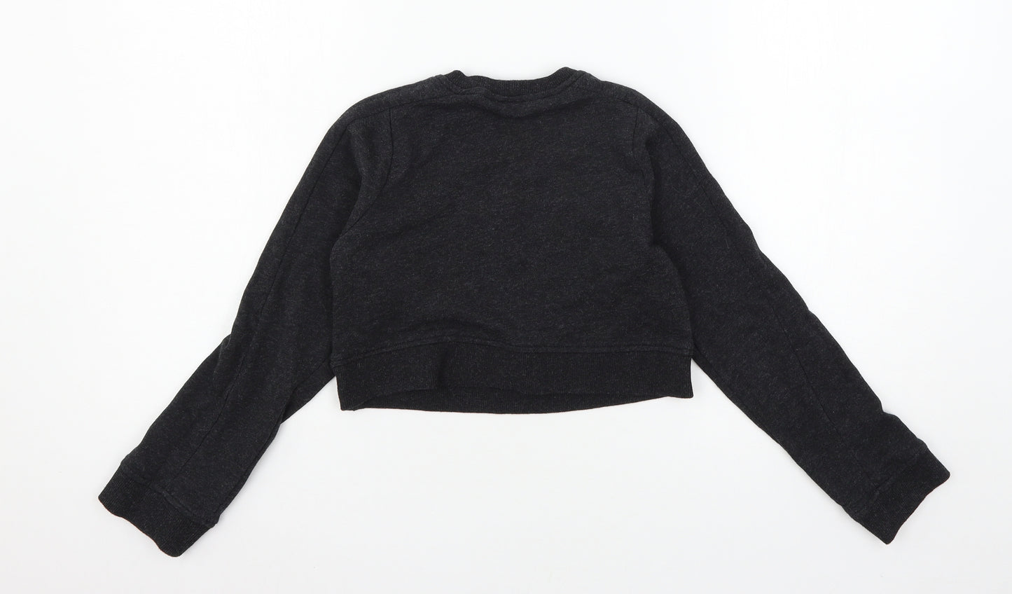 Miss E-vie Girls Grey  Jersey Pullover Sweatshirt Size 9-10 Years  - Believe