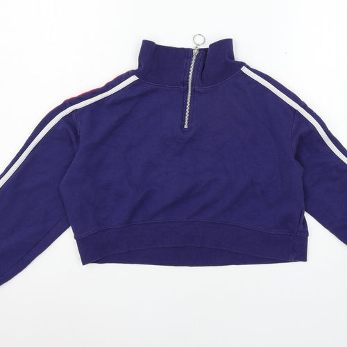 Divided by H&M Womens Blue  Jersey Pullover Sweatshirt Size XS