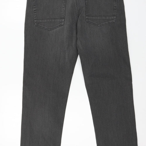 NEXT Womens Blue Striped Denim Straight Jeans Size 34 in L28 in