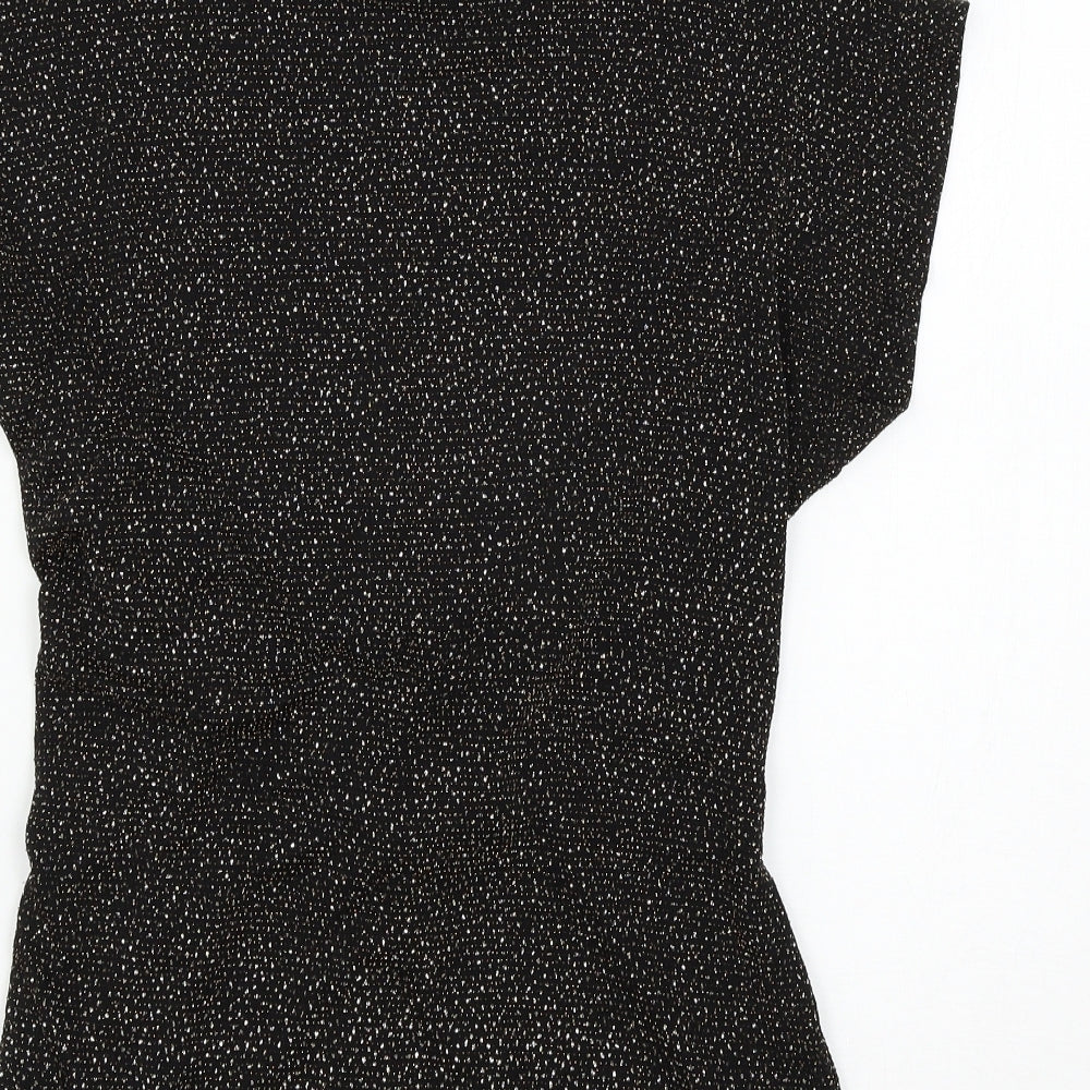Dorothy Perkins Womens Black  Jersey Basic T-Shirt Size 16