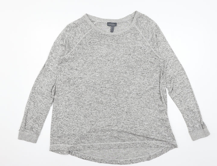 Modern Soul Womens Grey  Knit Pullover Jumper Size M
