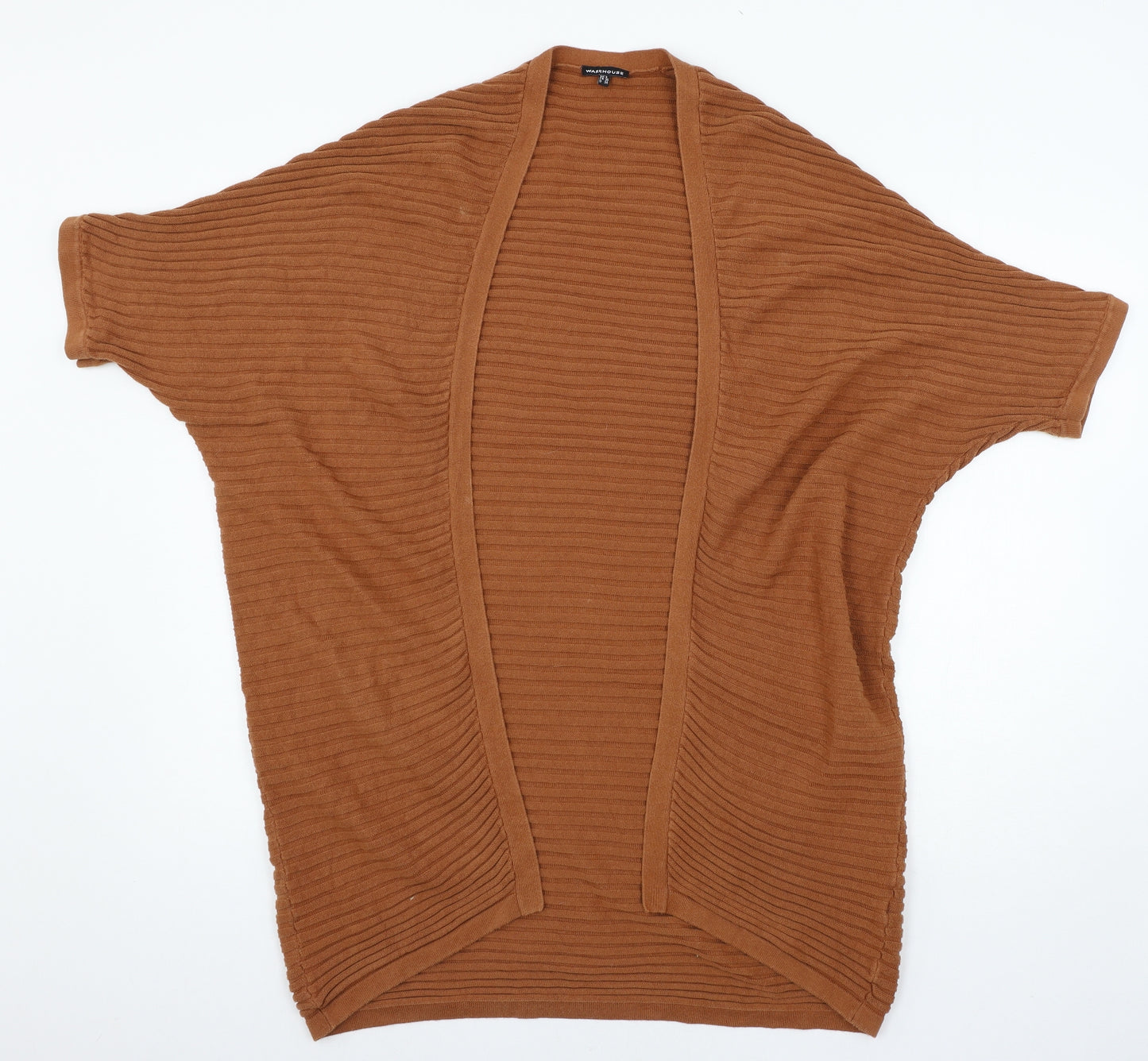 Warehouse Womens Brown  Knit Cardigan Jumper Size 8