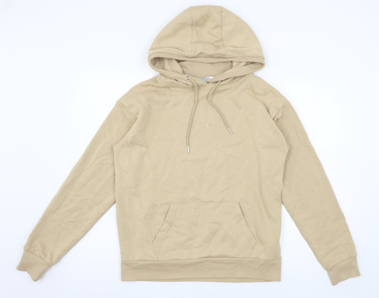 Primark Womens Beige  Jersey Pullover Hoodie Size 6