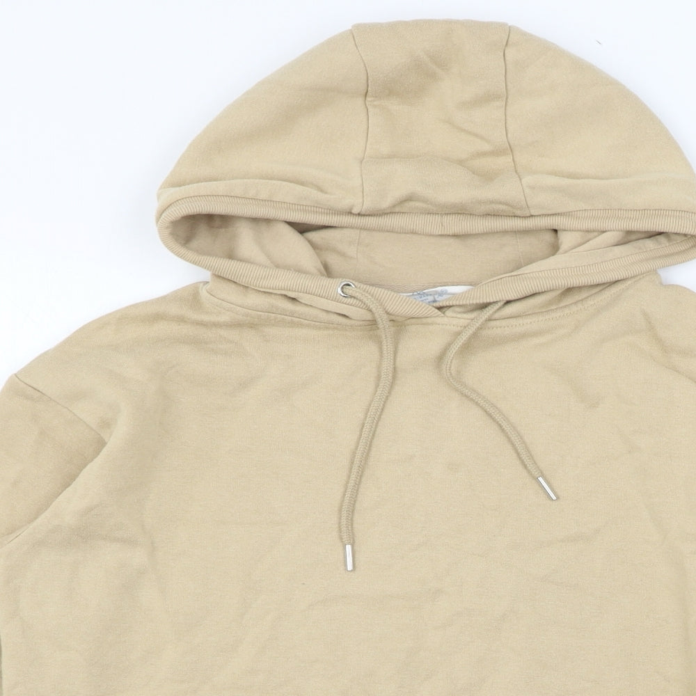 Primark Womens Beige  Jersey Pullover Hoodie Size 6
