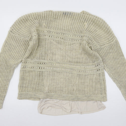 GIULIA Womens Ivory  Knit Pullover Jumper Size L