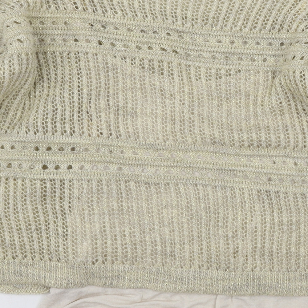 GIULIA Womens Ivory  Knit Pullover Jumper Size L