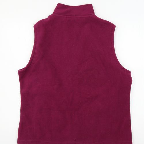 Isle Womens Purple  Fleece Gilet Jacket Size 18