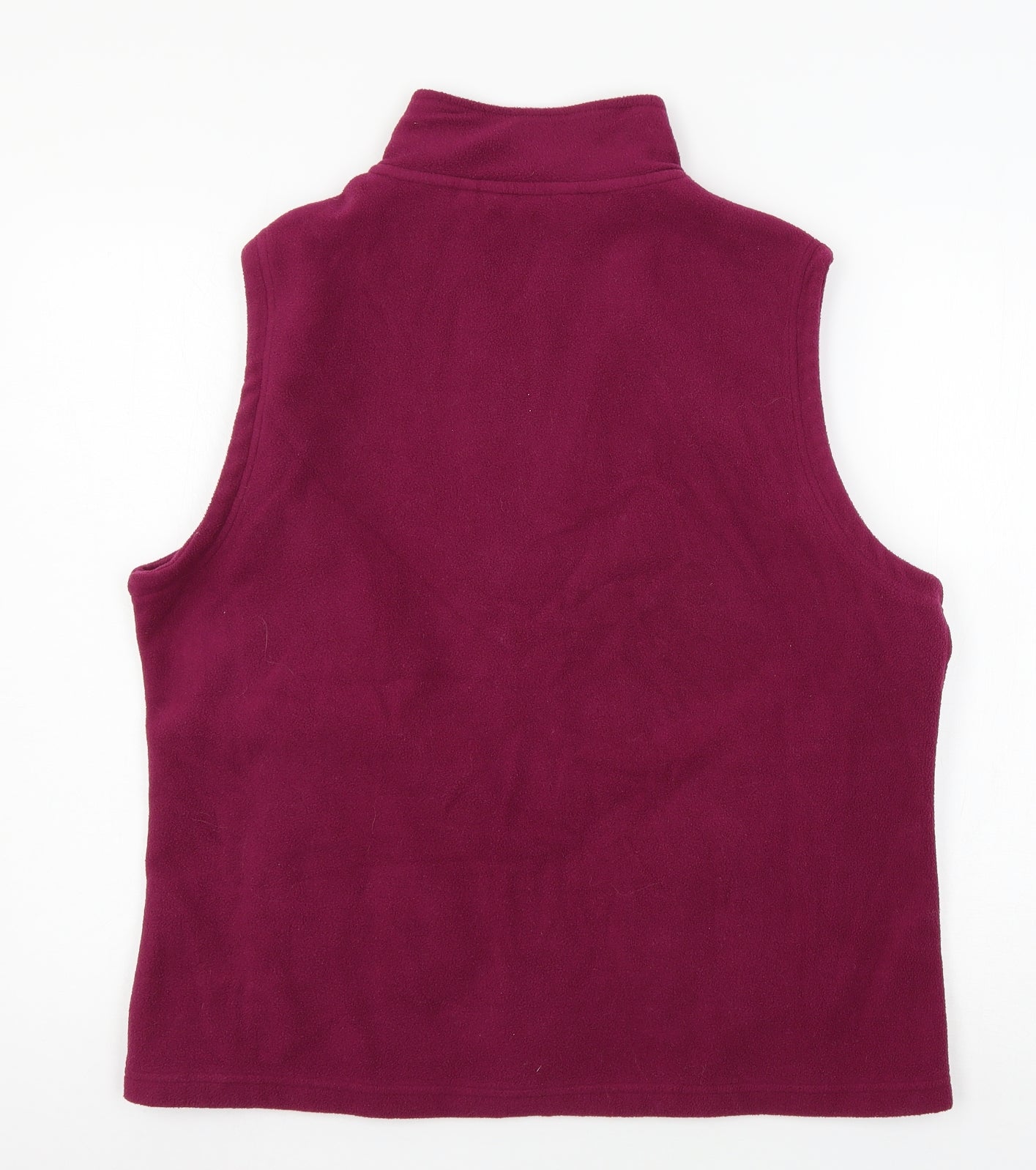 Isle Womens Purple  Fleece Gilet Jacket Size 18