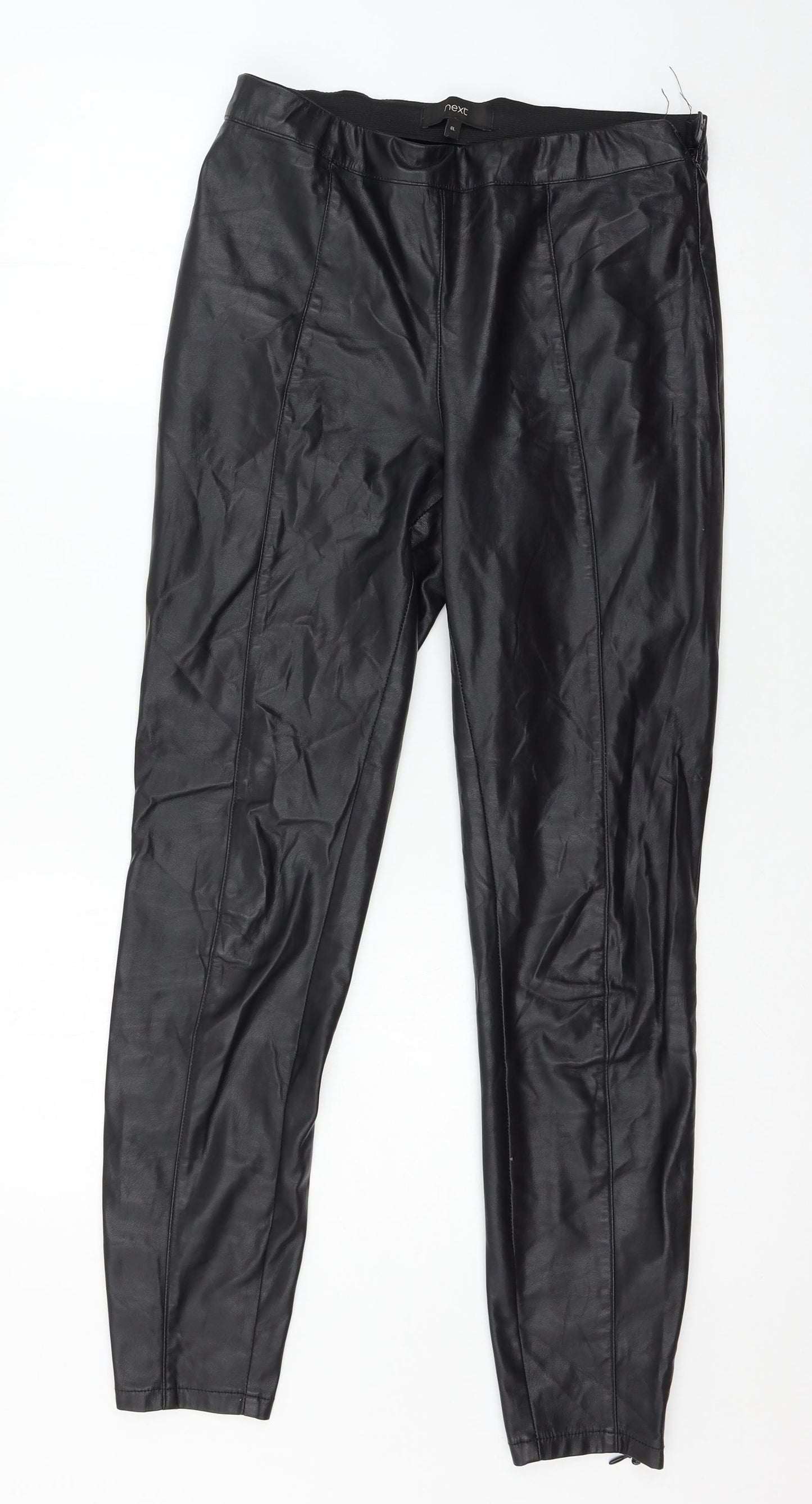 NEXT Womens Black   Trousers  Size 8 L27 in