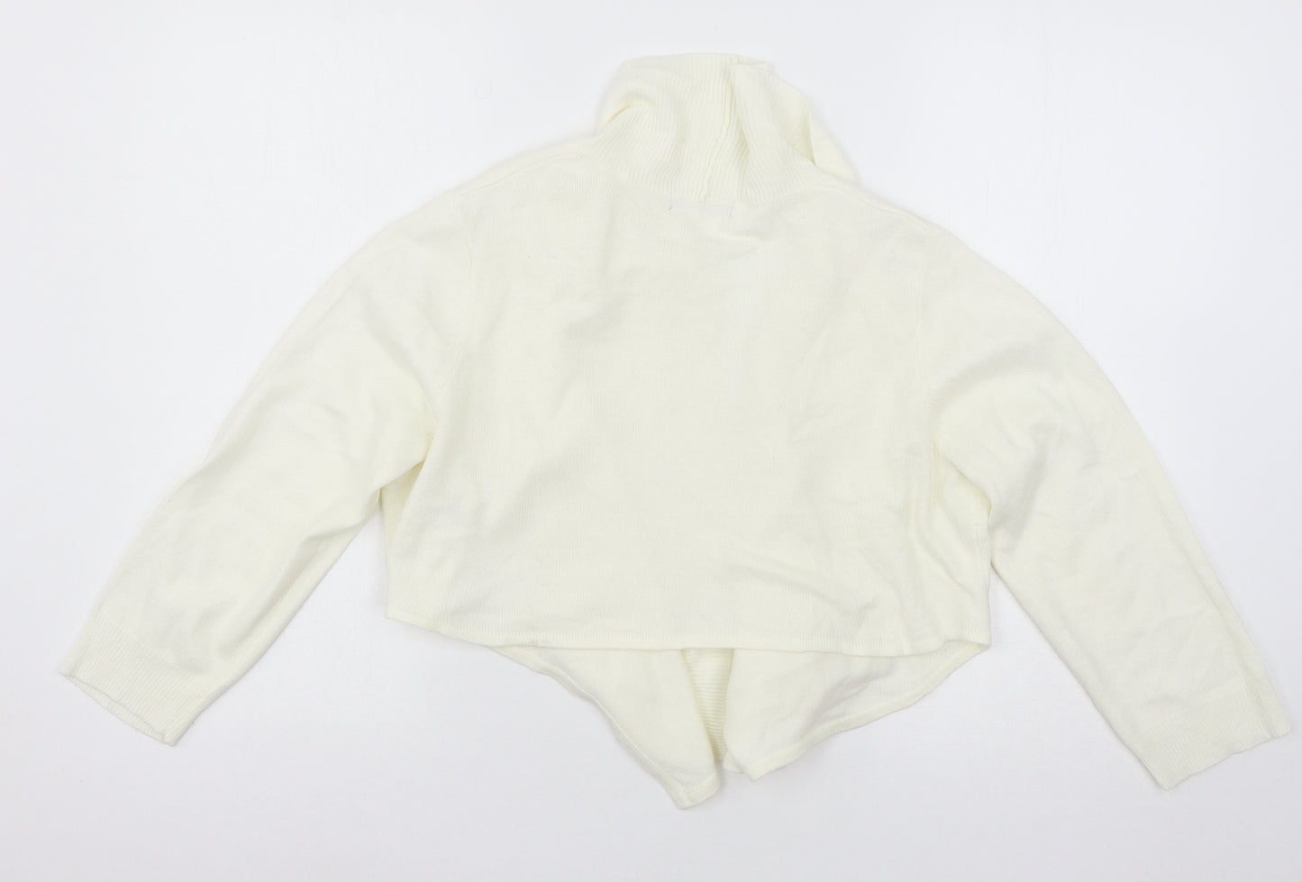 TU Womens Ivory  Knit Cardigan Jumper Size 12