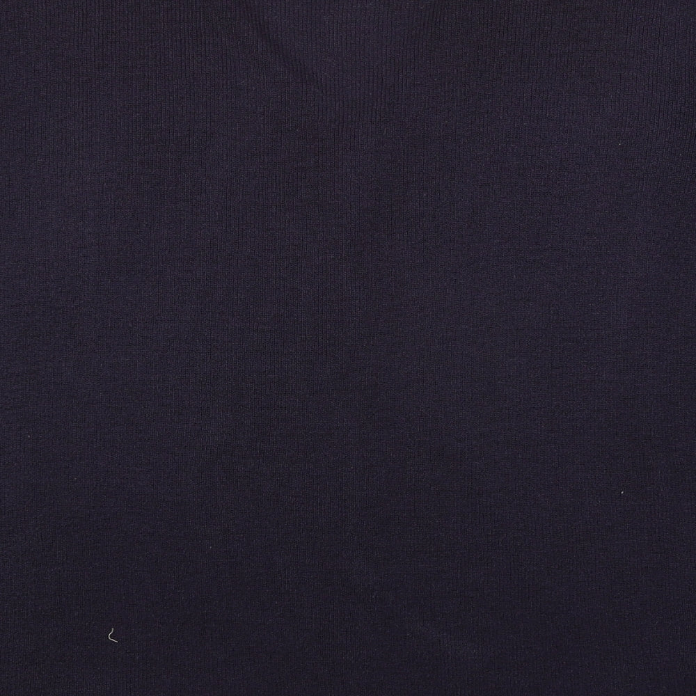 M&Co Womens Blue  Jersey Cardigan Jumper Size 22