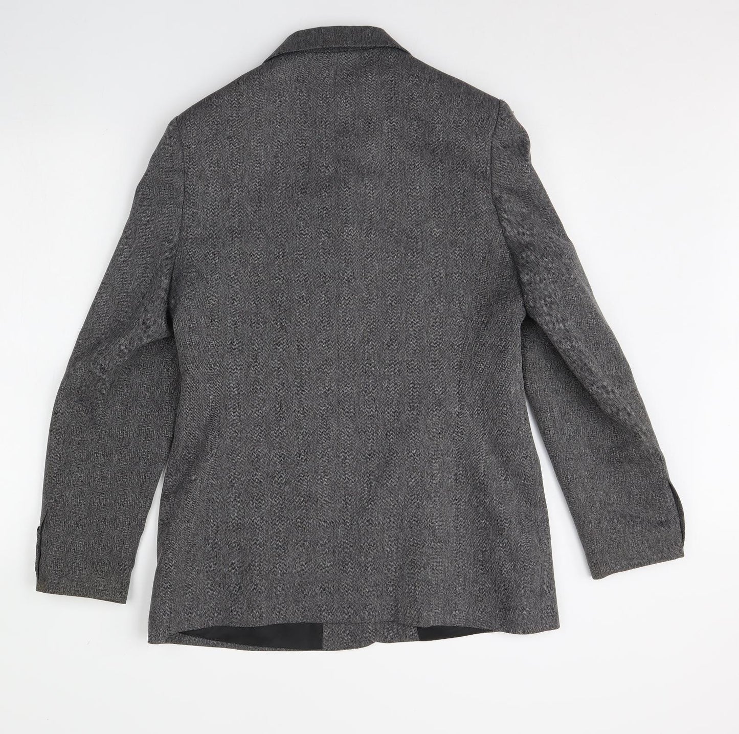 Debenhams Womens Grey   Jacket Blazer Size 12  - Shoulder Pads