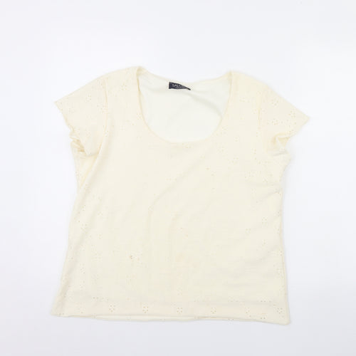 Saloos Womens Ivory   Basic Blouse Size M