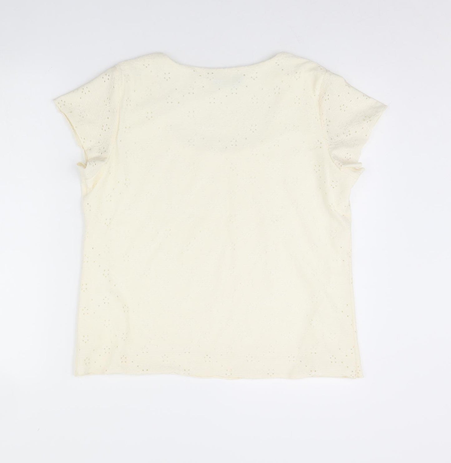 Saloos Womens Ivory   Basic Blouse Size M
