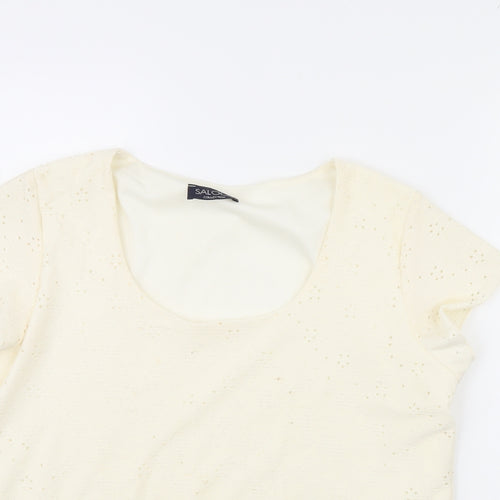 Saloos Womens Ivory   Basic Blouse Size M