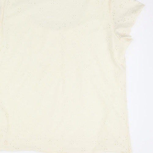 Saloos Womens Ivory   Basic Blouse Size M