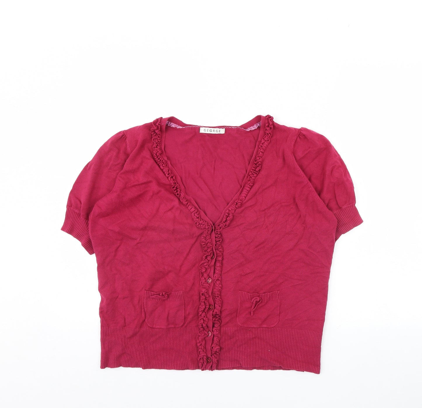 George Womens Pink   Cardigan Jumper Size 20