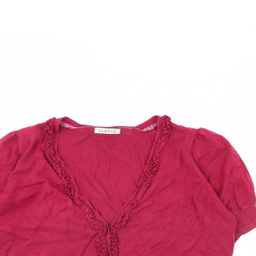 George Womens Pink   Cardigan Jumper Size 20