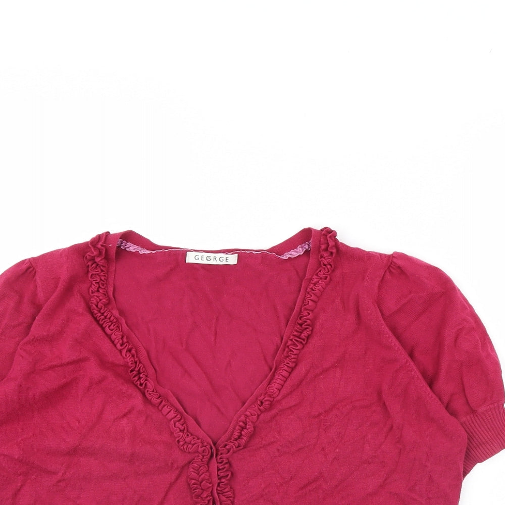 George Womens Pink   Cardigan Jumper Size 20
