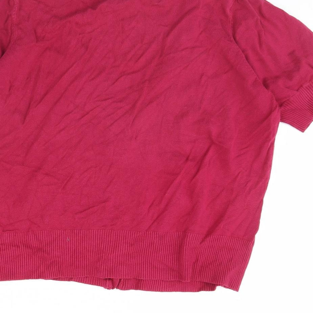 George Womens Pink   Cardigan Jumper Size 20