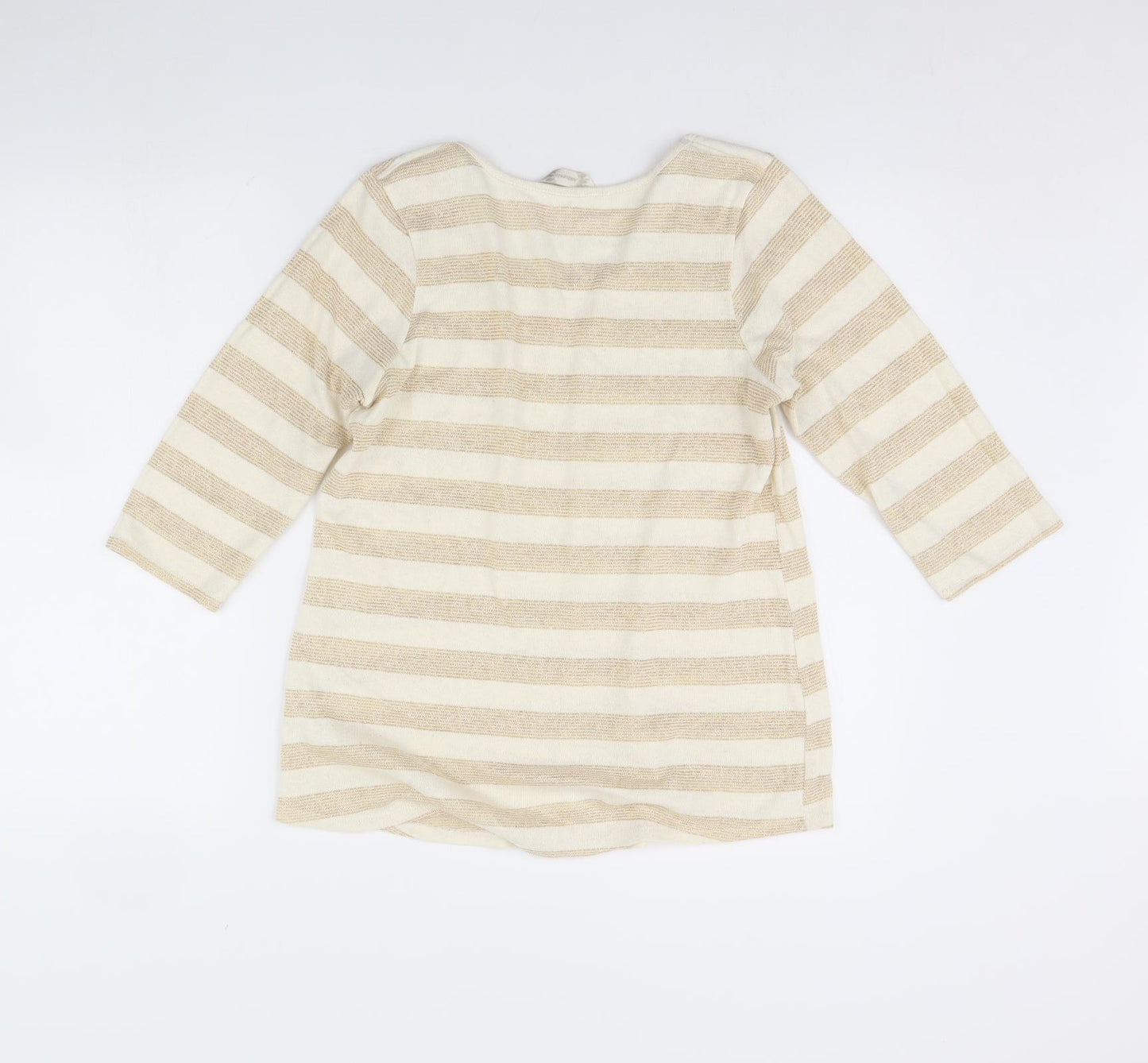 BHS Womens Beige Striped  Pullover Jumper Size 14