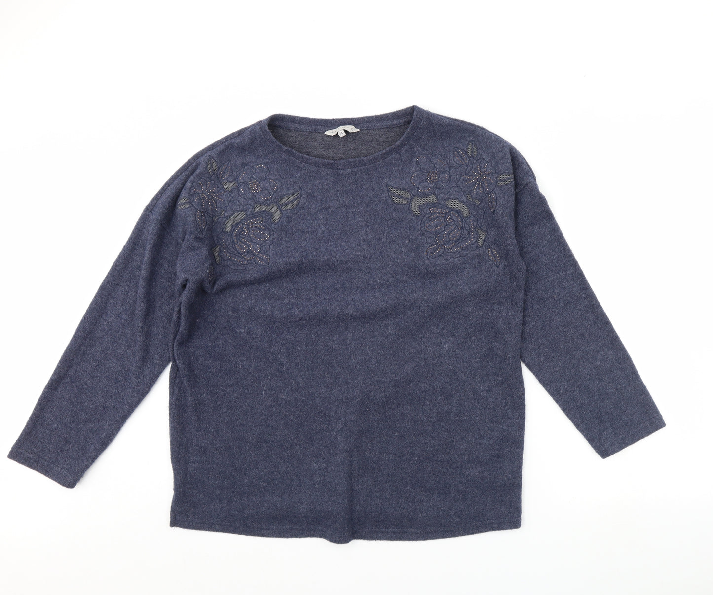 Nutmeg Womens Blue   Pullover Jumper Size 14
