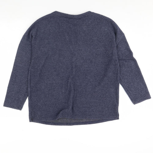 Nutmeg Womens Blue   Pullover Jumper Size 14