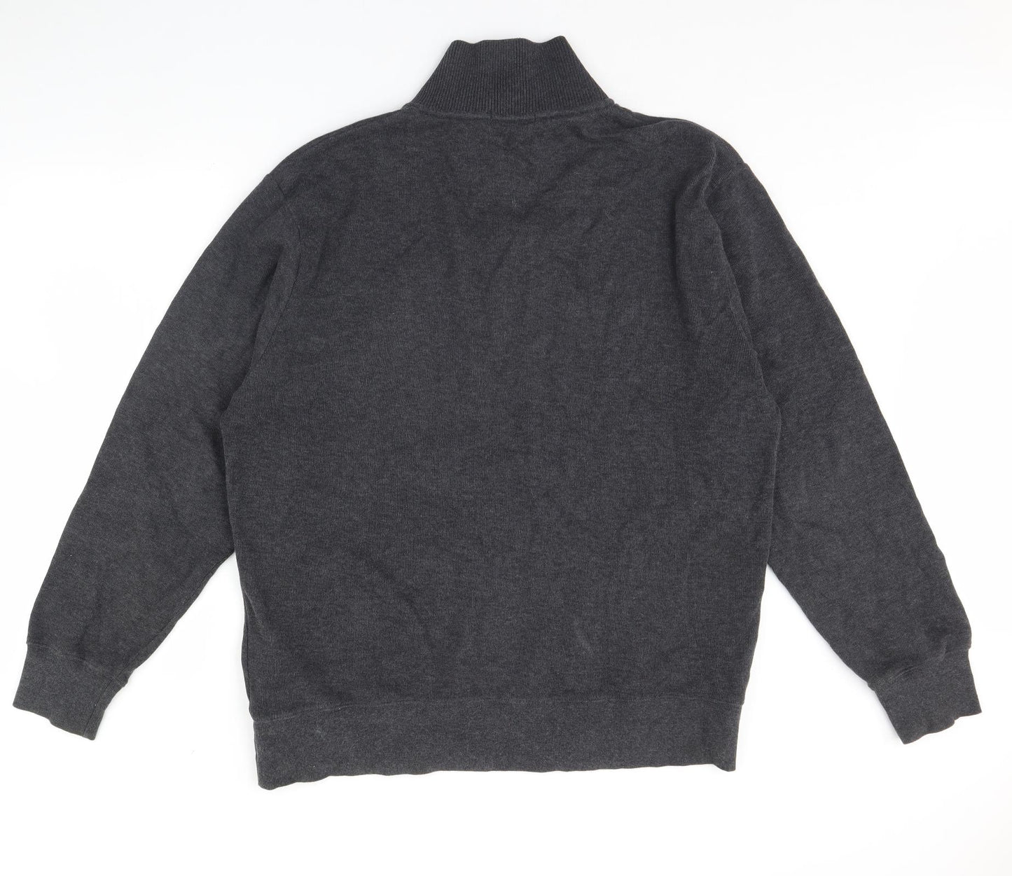 GANT Mens Grey   Henley Jumper Size 2XL