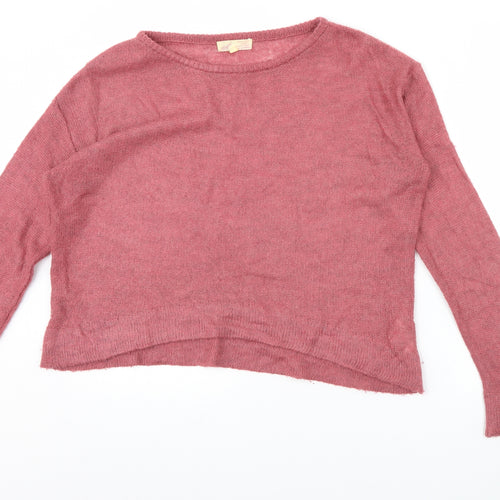 Angel Womens Pink   Pullover Jumper Size L