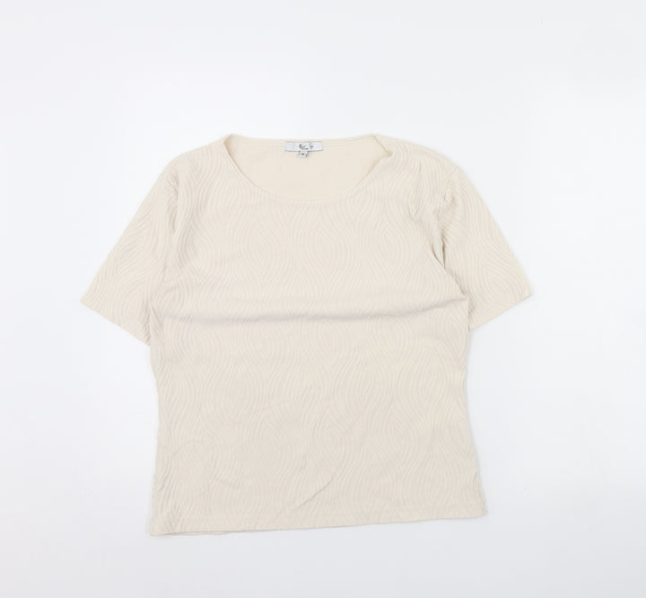 Klass Womens Beige   Basic Blouse Size M