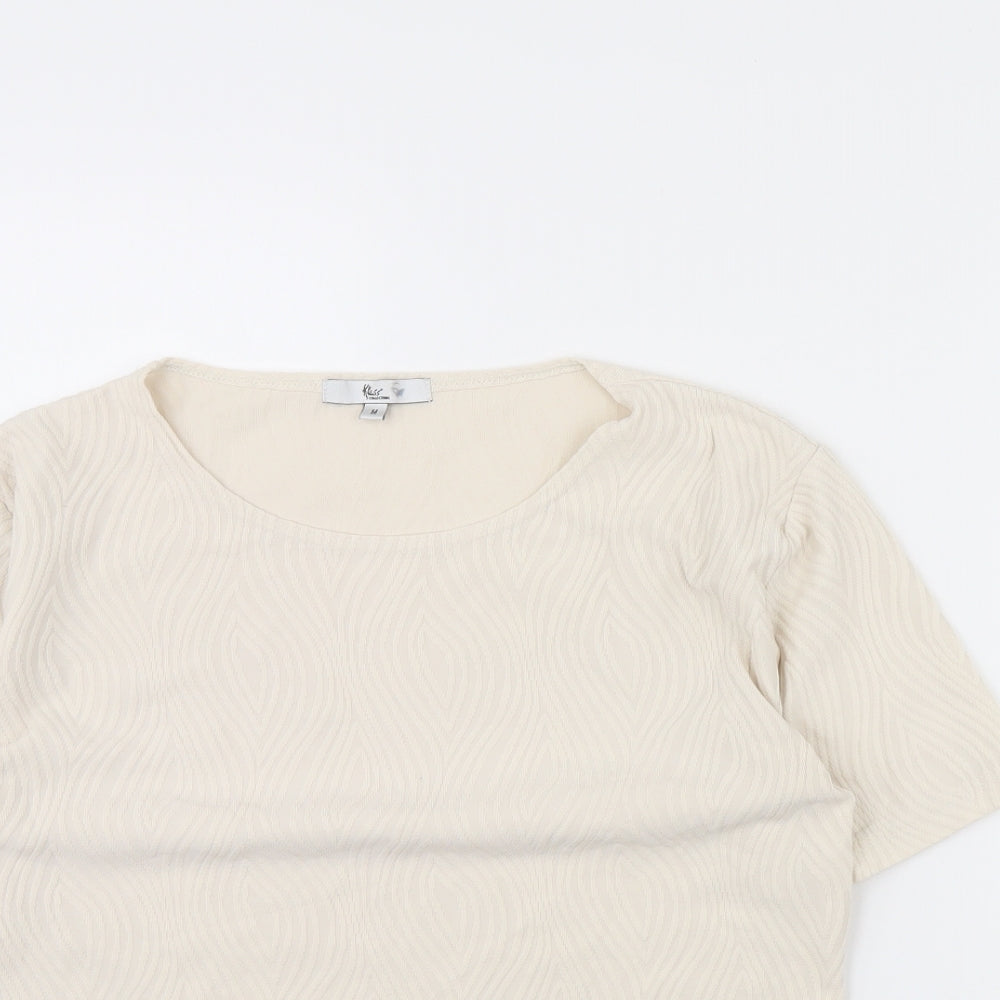 Klass Womens Beige   Basic Blouse Size M
