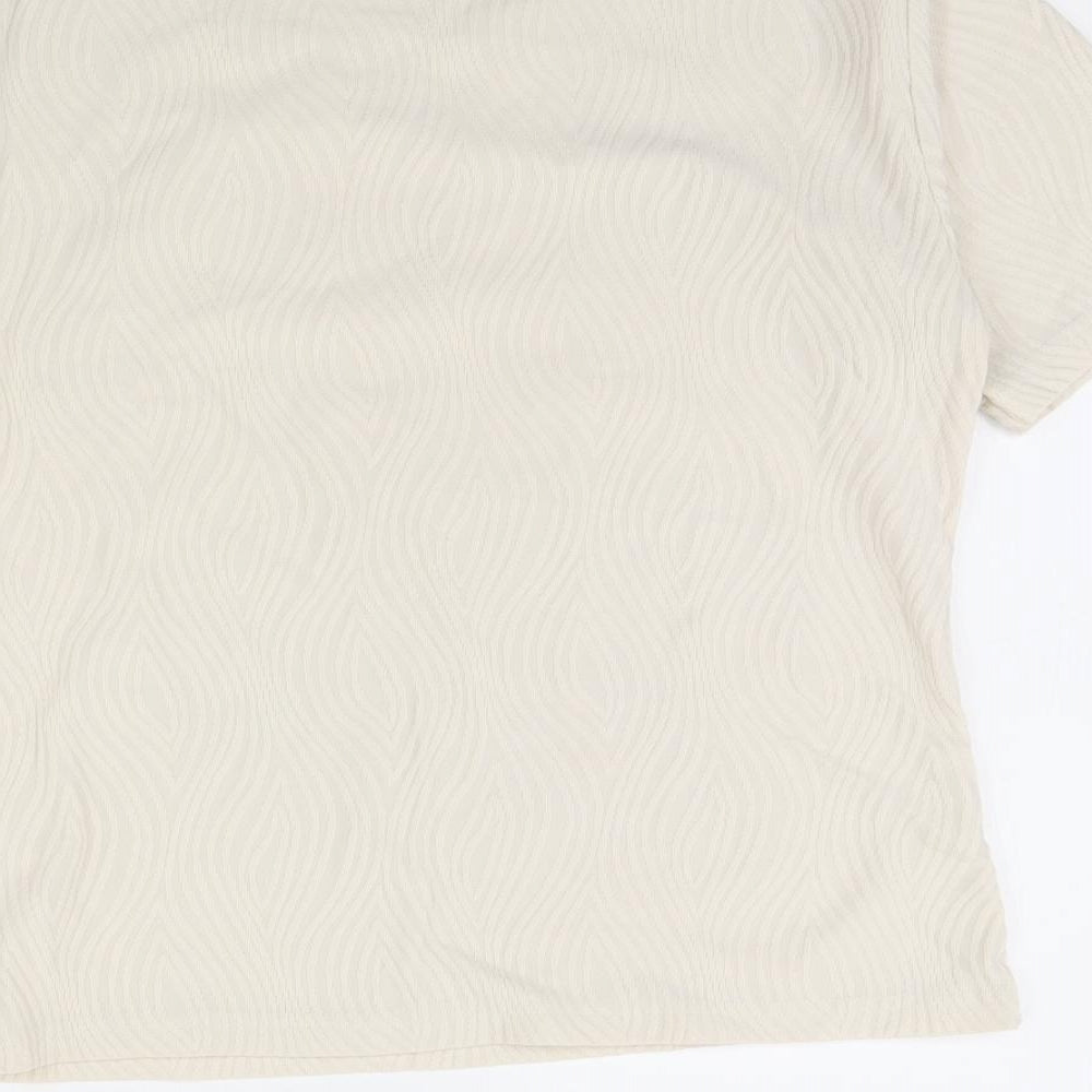 Klass Womens Beige   Basic Blouse Size M