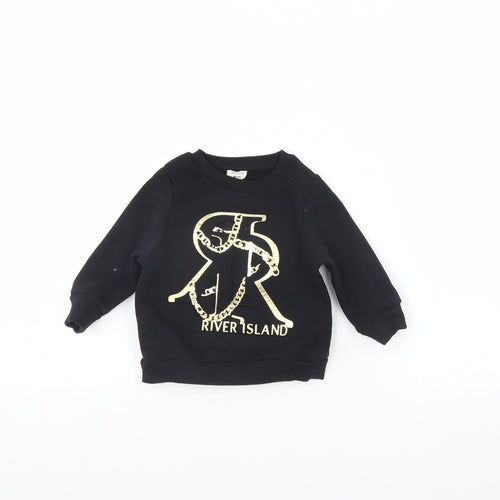 River Island Baby Black   Pullover Jumper Size 6-9 Months