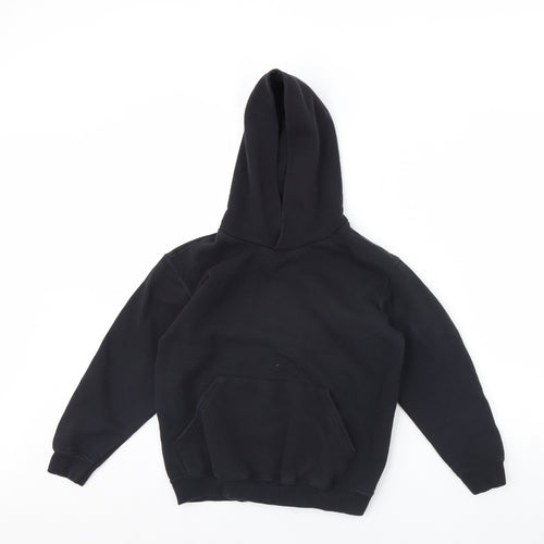 Fruit of the Loom Boys Black   Pullover Hoodie Size 9 Years