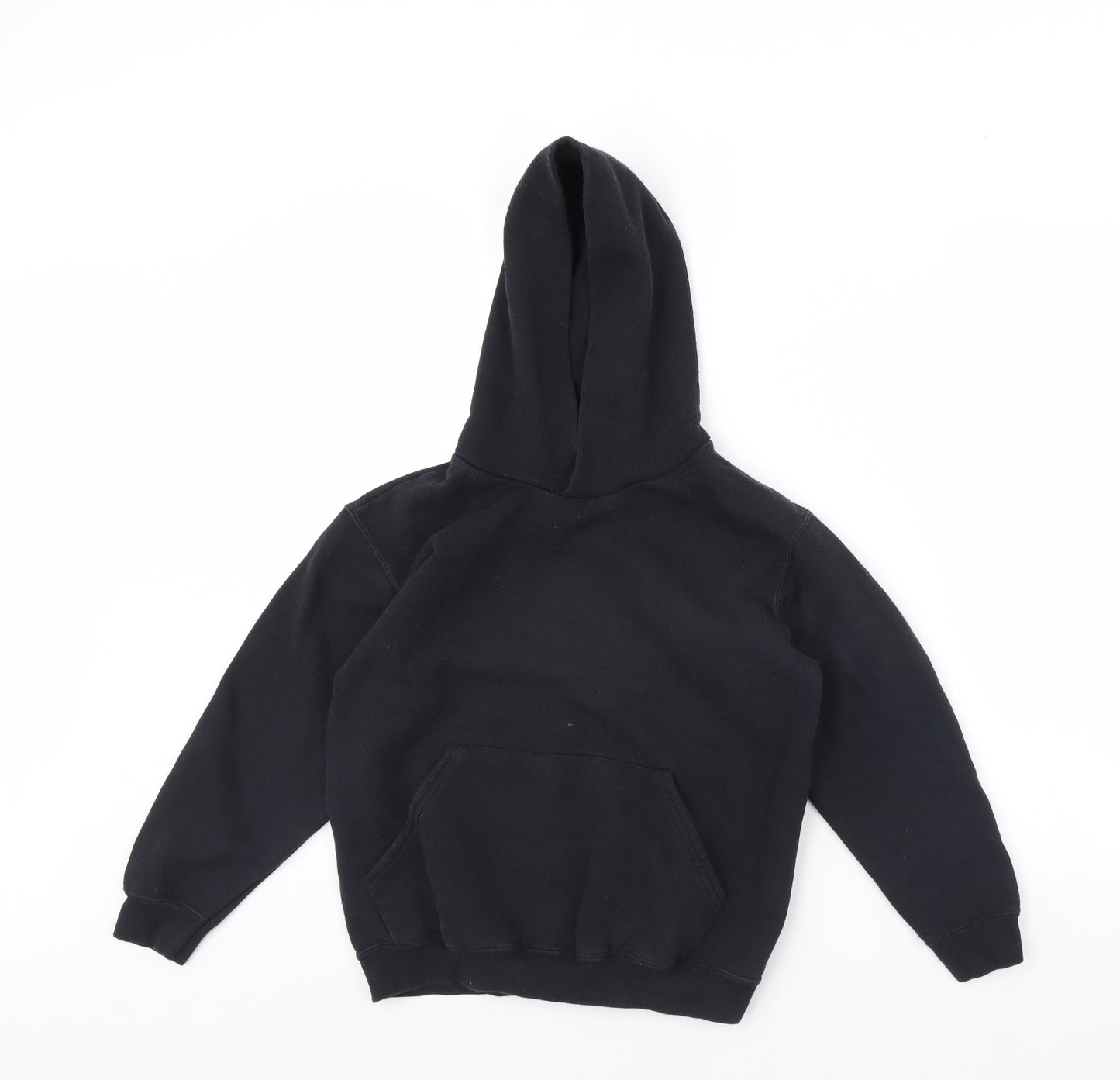 Fruit of the Loom Boys Black   Pullover Hoodie Size 9 Years