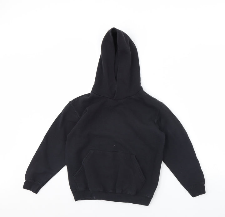 Fruit of the Loom Boys Black   Pullover Hoodie Size 9 Years