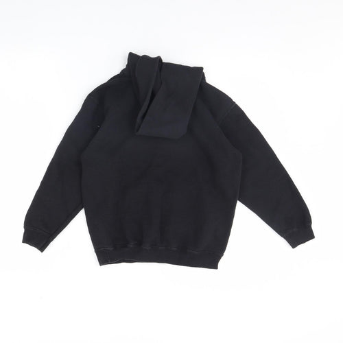 Fruit of the Loom Boys Black   Pullover Hoodie Size 9 Years