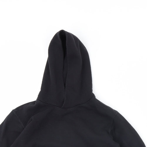 Fruit of the Loom Boys Black   Pullover Hoodie Size 9 Years