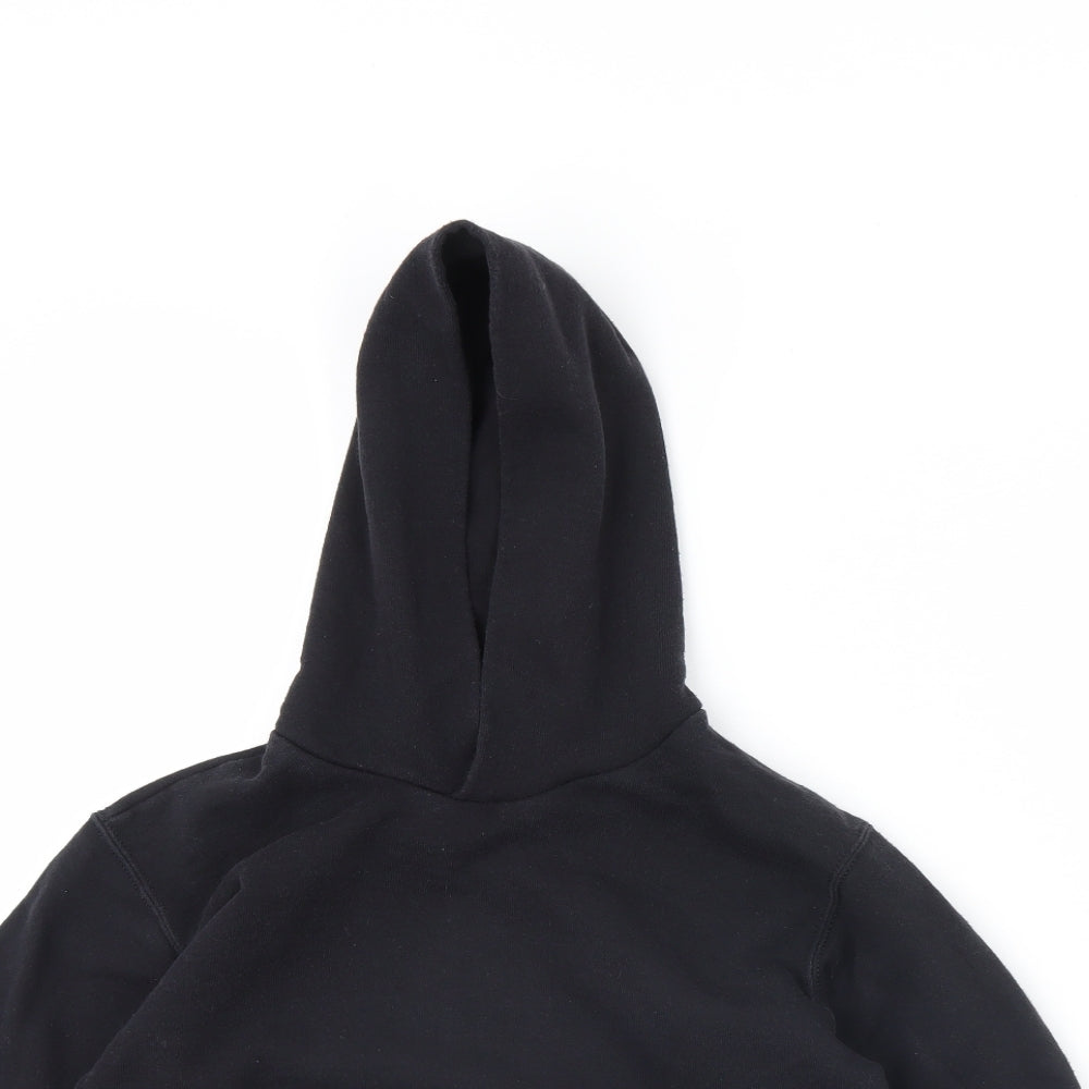 Fruit of the Loom Boys Black   Pullover Hoodie Size 9 Years