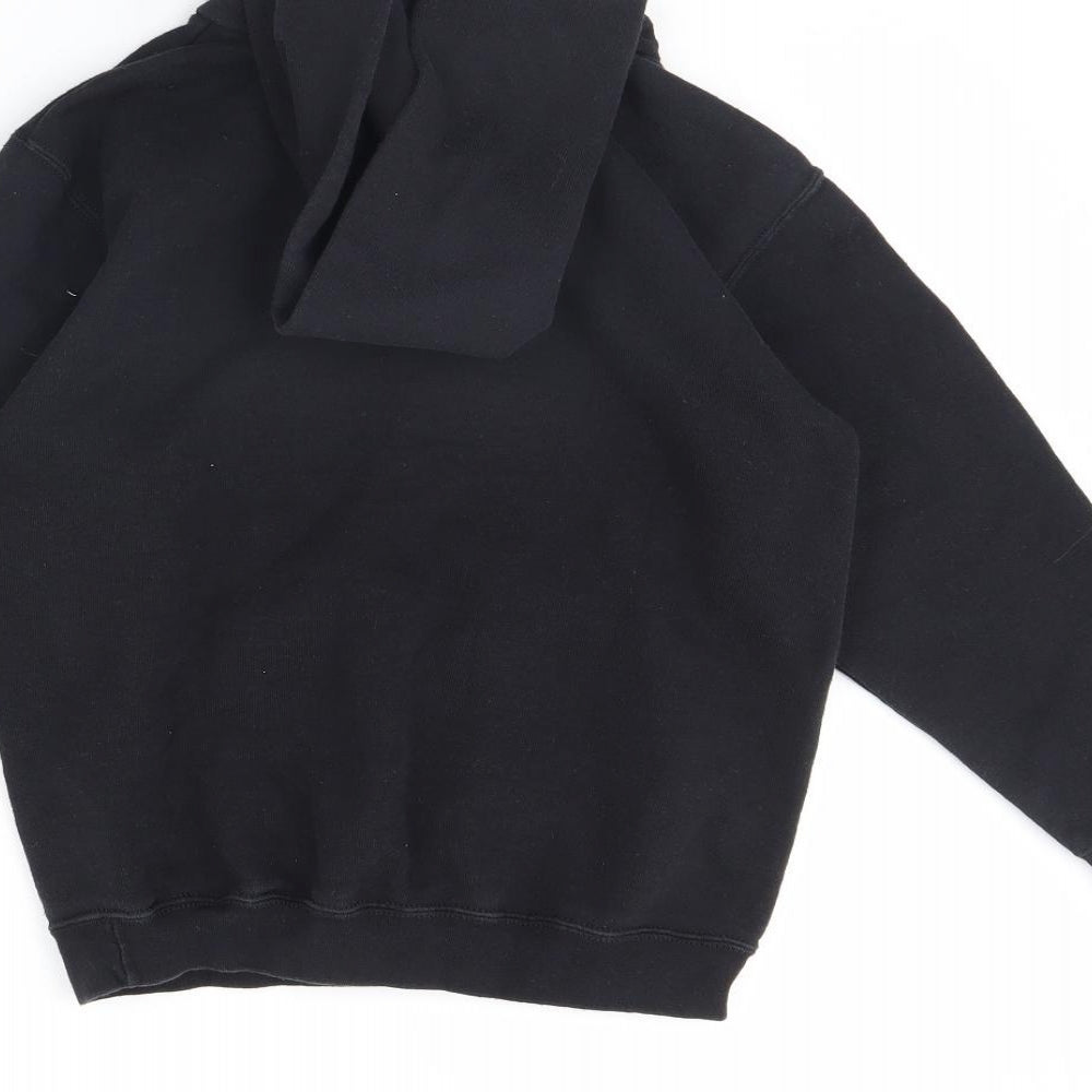 Fruit of the Loom Boys Black   Pullover Hoodie Size 9 Years