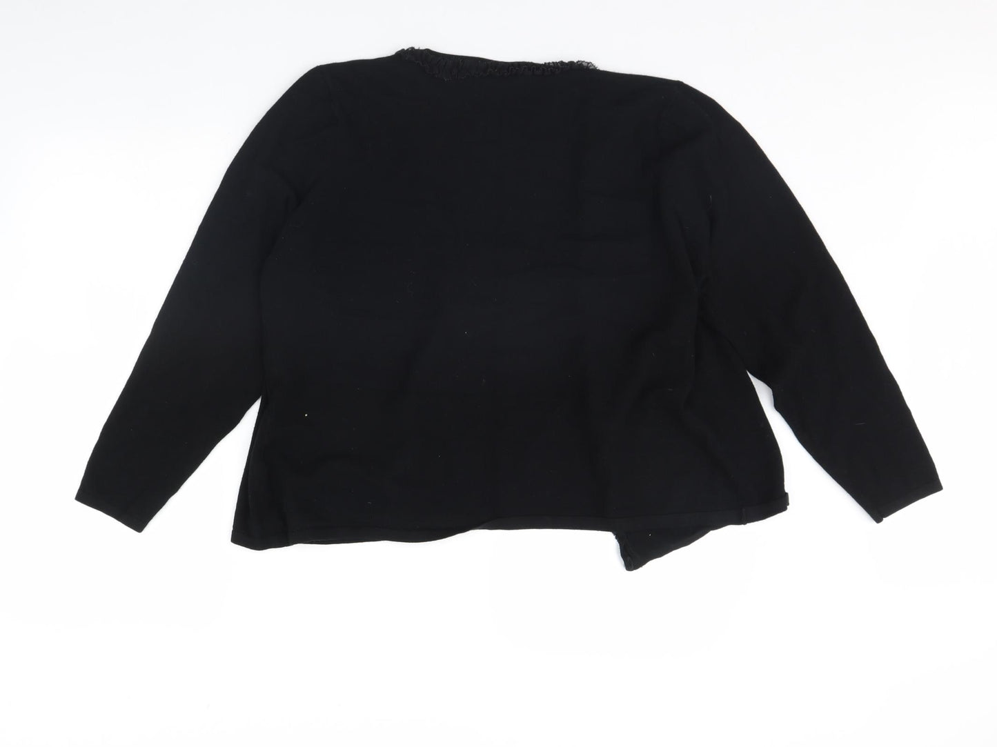 M&s Womens Black   Cardigan Jumper Size 22
