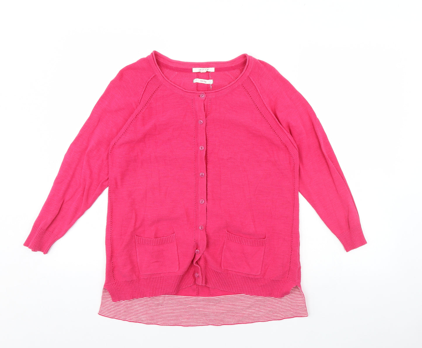 White Stuff Womens Pink   Cardigan Jumper Size 12