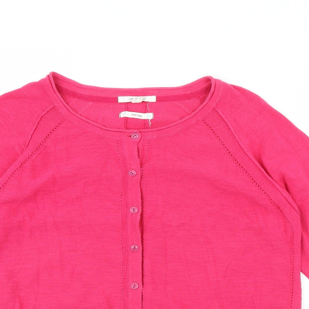 White Stuff Womens Pink   Cardigan Jumper Size 12