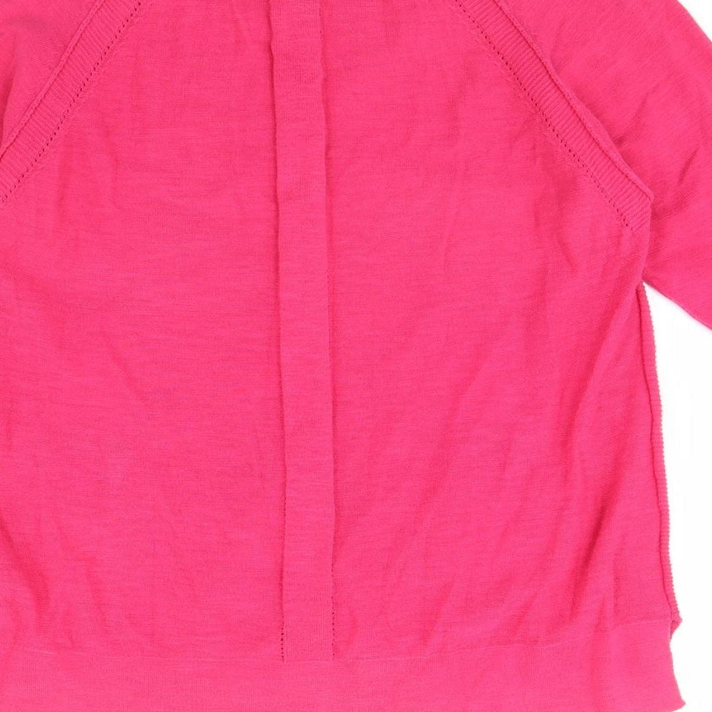 White Stuff Womens Pink   Cardigan Jumper Size 12