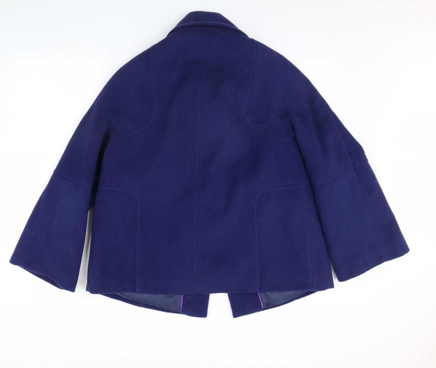 Preworn Womens Blue   Overcoat Coat Size 14