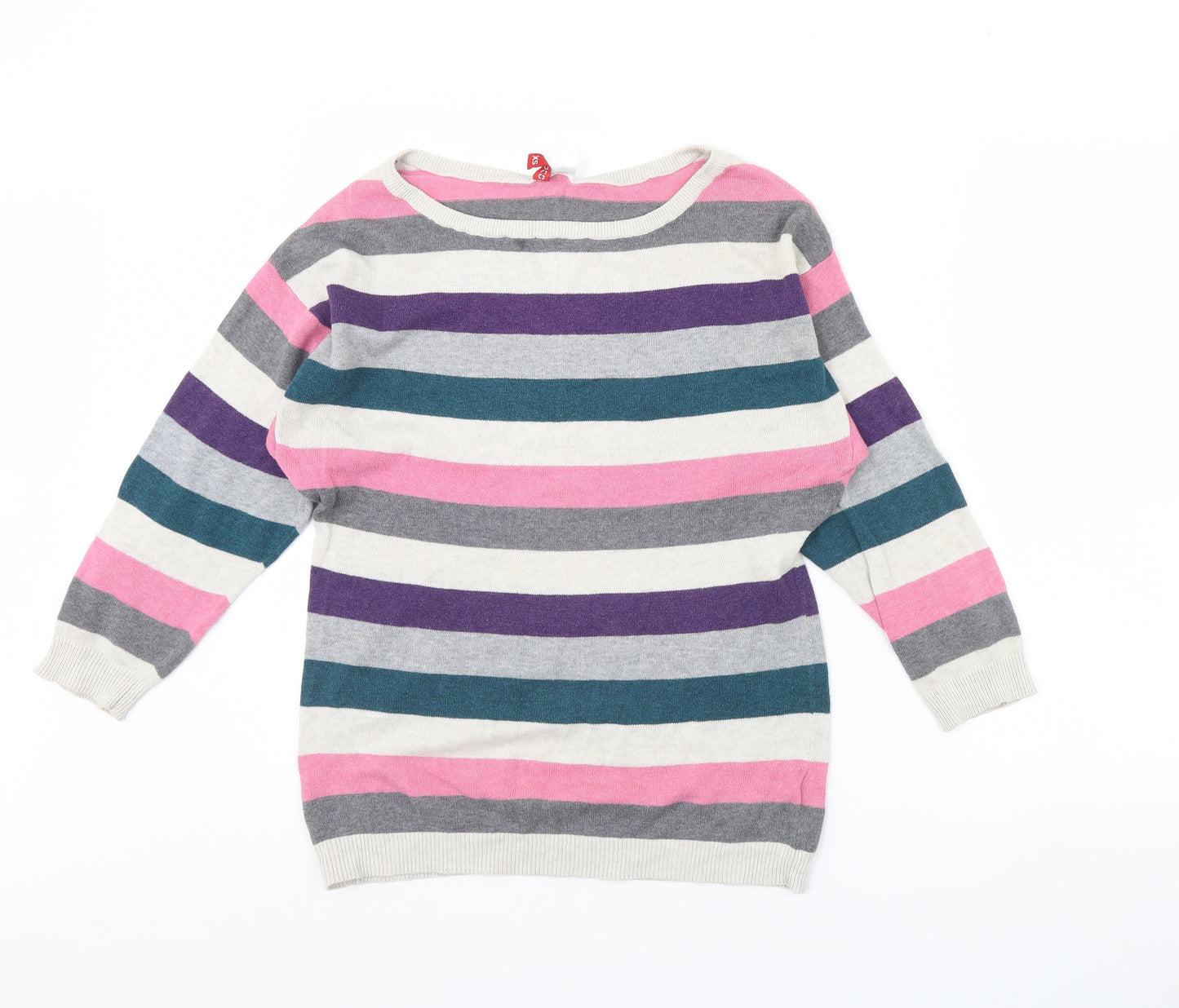 H&M Womens Pink Striped  Pullover Jumper Size XS