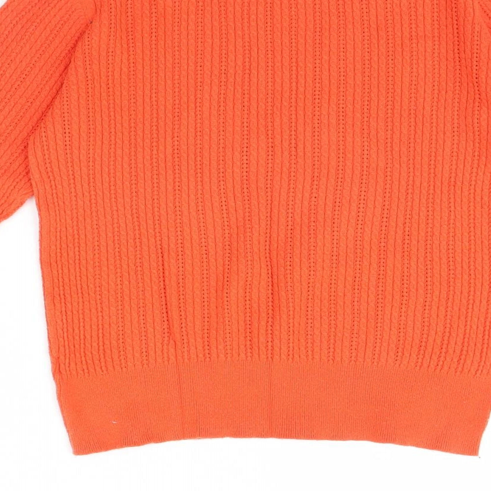 Papaya Womens Orange   Pullover Jumper Size 16